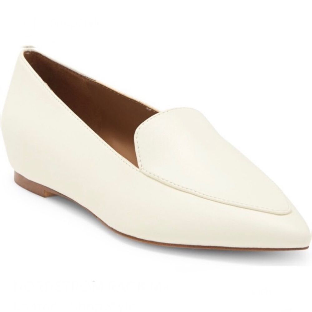 NORDSTROM RACK Mansfield Loafer in White Sz 7M man made materials ivory